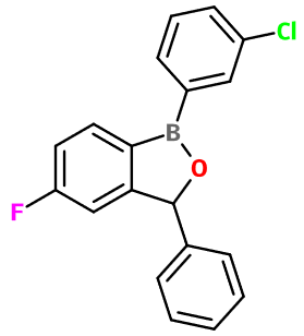 (image for) MC080197 1-(3-Chlorophenyl)-5-fluoro-3-phenyl-3H-2,1-benzoxaborole